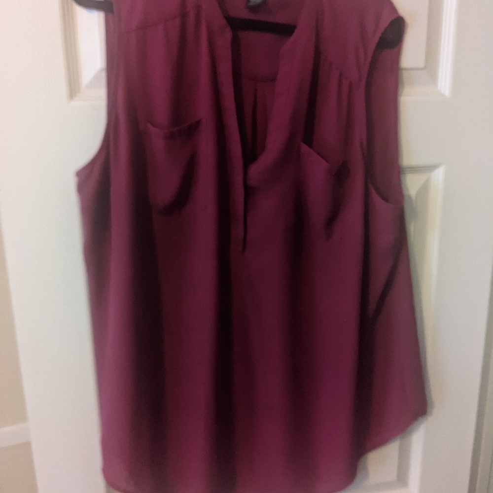 Dark pink Harper tank top